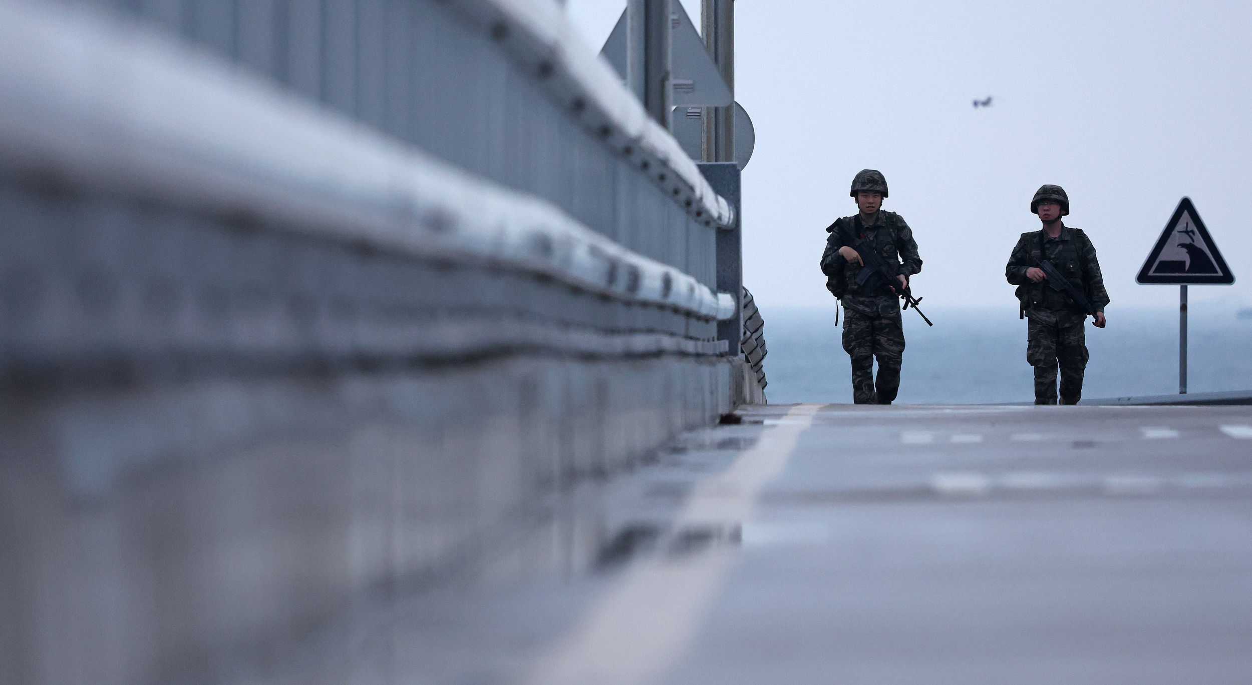 ▲▼南韓仁川廣域市甕津郡延坪島海岸，由海軍陸戰隊巡邏。（圖／VCG）