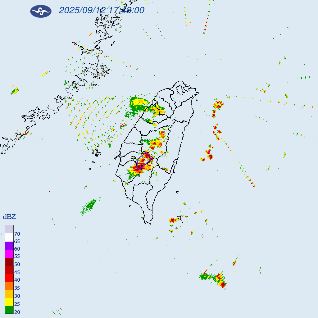▲▼大雷雨即時訊息 。（圖／氣象署提供）
