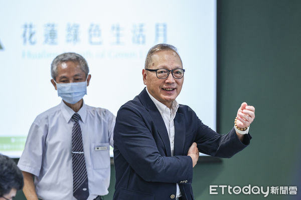 ▲東森集團董事王令一出席「花蓮綠色生活月」開幕記者會。（圖／記者林敬旻攝）