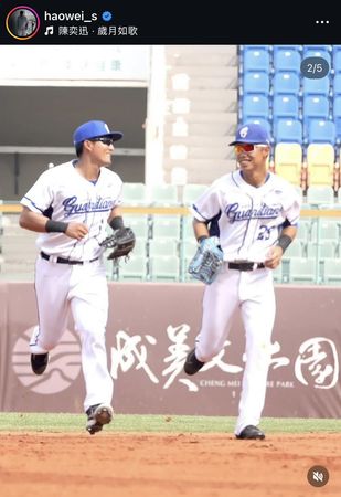 ▲林哲瑄宣布引退　外野好搭檔申皓瑋感性發文致意。（圖／截自申皓瑋IG）
