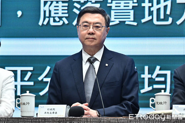 ▲▼行政院長卓榮泰出席「財劃法事權分配中央地方溝通行政院說明記者會」。（圖／記者李毓康攝）