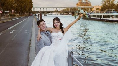 《2分之一強》舞陽宣布結婚！「法國絕美婚紗曝光」　剛交往就同居