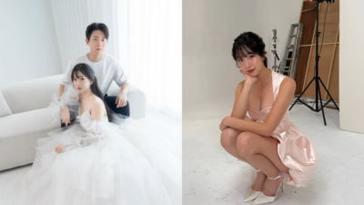 女神級啦啦隊長結婚了！金韓拿披白紗嫁團長　安芝儇驚喜到場