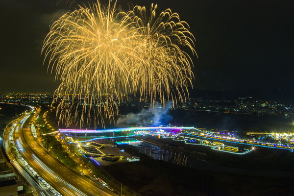 ▲114年國慶焰火10/10在南投縣會展中心盛大登場，9月16日晚間8點將進行試放。（圖／南投縣政府提供）