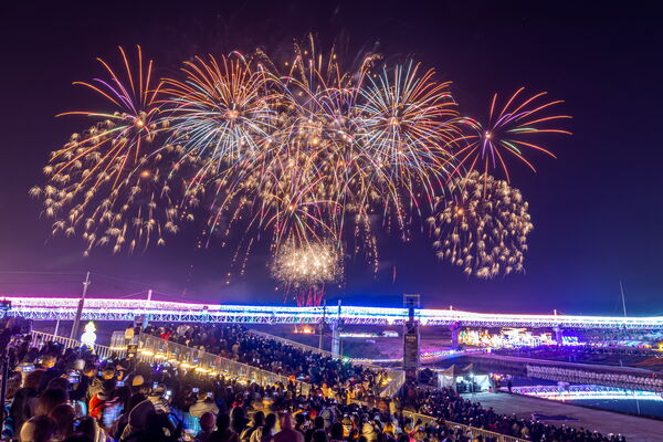 ▲114年國慶焰火10/10在南投縣會展中心盛大登場，9月16日晚間8點將進行試放。（圖／南投縣政府提供）