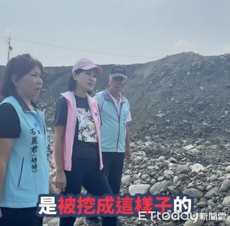 ▲前議員特助石麗君陪同柯志恩會勘。（圖／記者許宥孺翻攝）