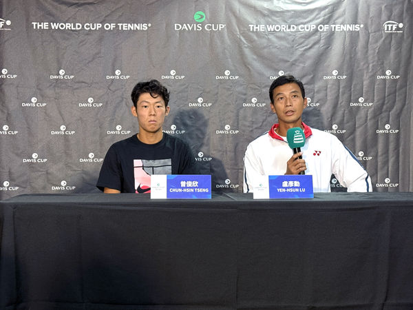 ▲台維斯盃曾俊欣、吳東霖、盧彥勳。（圖／網球協會提供）