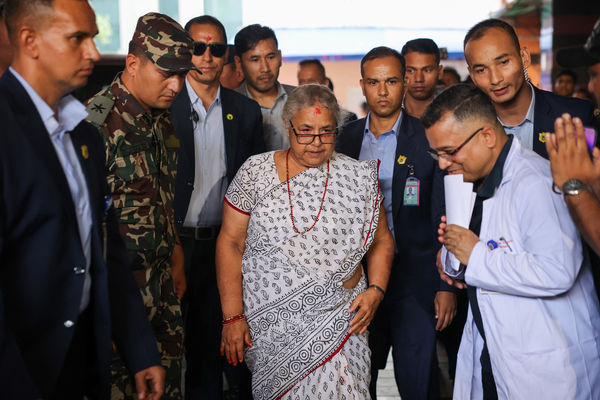 ▲▼73歲的前首席大法官卡齊（Sushila Karki）成為尼泊爾史上首位女性總理。（圖／路透）