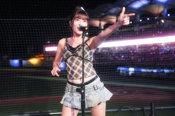 ▲女孩日首天賽後表演驚豔全場　侯芳、瑟七首度表演新單曲。（圖／統一獅提供）