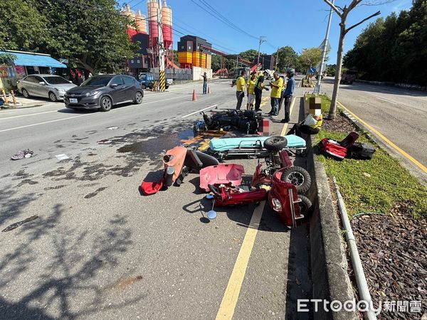苗栗死亡車禍。（圖／記者楊永盛翻攝）