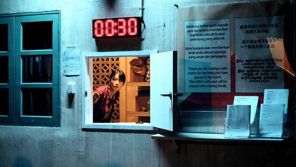 ▲張吉安赴台南台灣文學館出席新片《搖籃凡世》映後講座。（圖／海鵬影業提供）