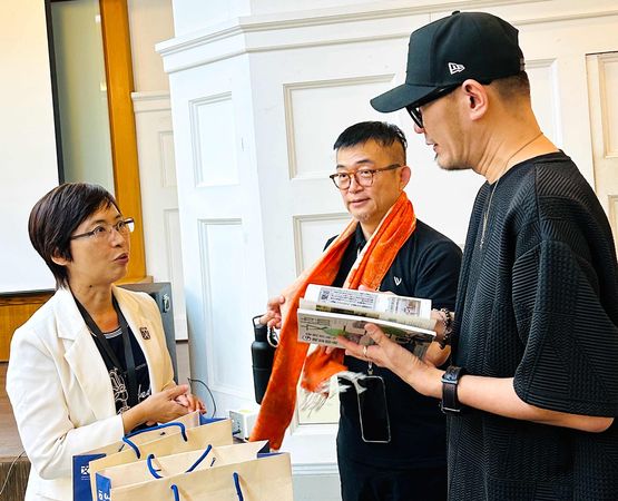 ▲張吉安赴台南台灣文學館出席新片《搖籃凡世》映後講座。（圖／海鵬影業提供）