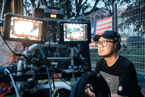 ▲張吉安赴台南台灣文學館出席新片《搖籃凡世》映後講座。（圖／海鵬影業提供）