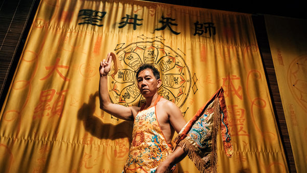 ▲張吉安赴台南台灣文學館出席新片《搖籃凡世》映後講座。（圖／海鵬影業提供）