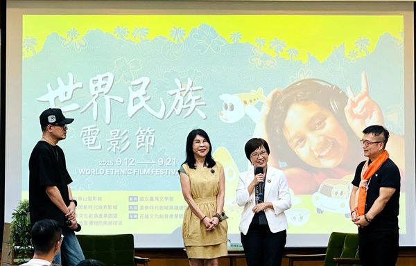 ▲張吉安赴台南台灣文學館出席新片《搖籃凡世》映後講座。（圖／海鵬影業提供）