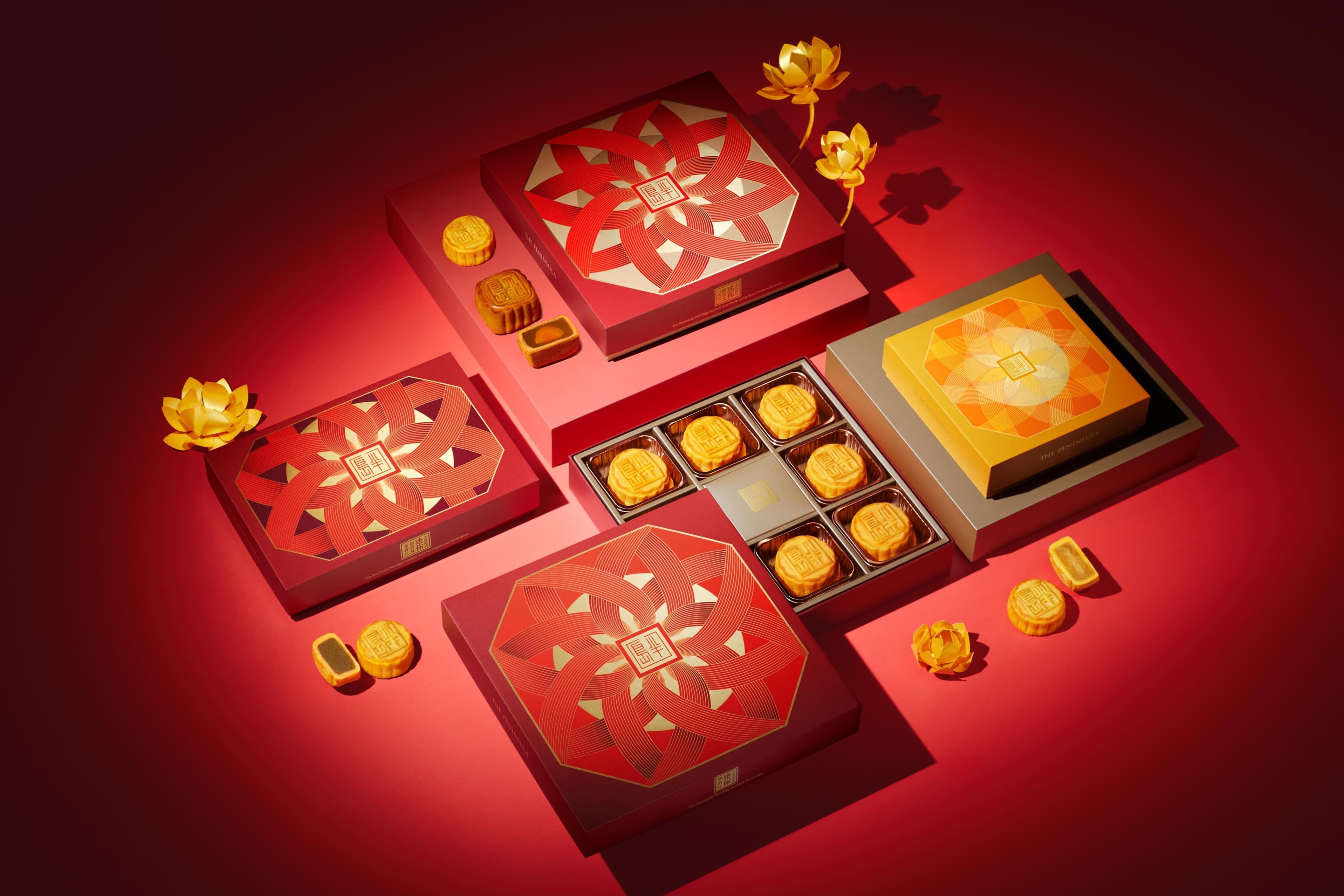 ▲風月堂、半島酒店、COVA推特色月餅禮盒。（圖／各品牌提供）