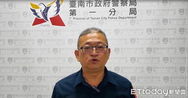 ▲台南市警一分局德高所長林海平在圍捕過程中右手臂被嫌犯咬傷，所幸送醫治療後無大礙。（圖／記者林東良翻攝，下同）