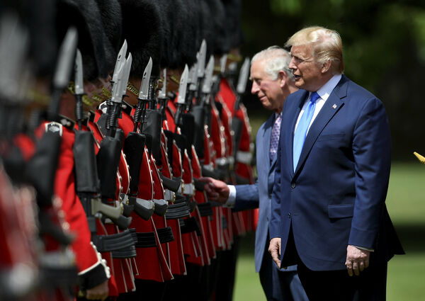 ▲▼ 川普2019年赴英國是訪問。（圖／達志影像／美聯社）