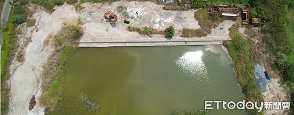 ▲台南市政府召開記者會，說明麻豆魚塭及副產石灰棄置案最新進度。（記者林東良翻攝，下同）