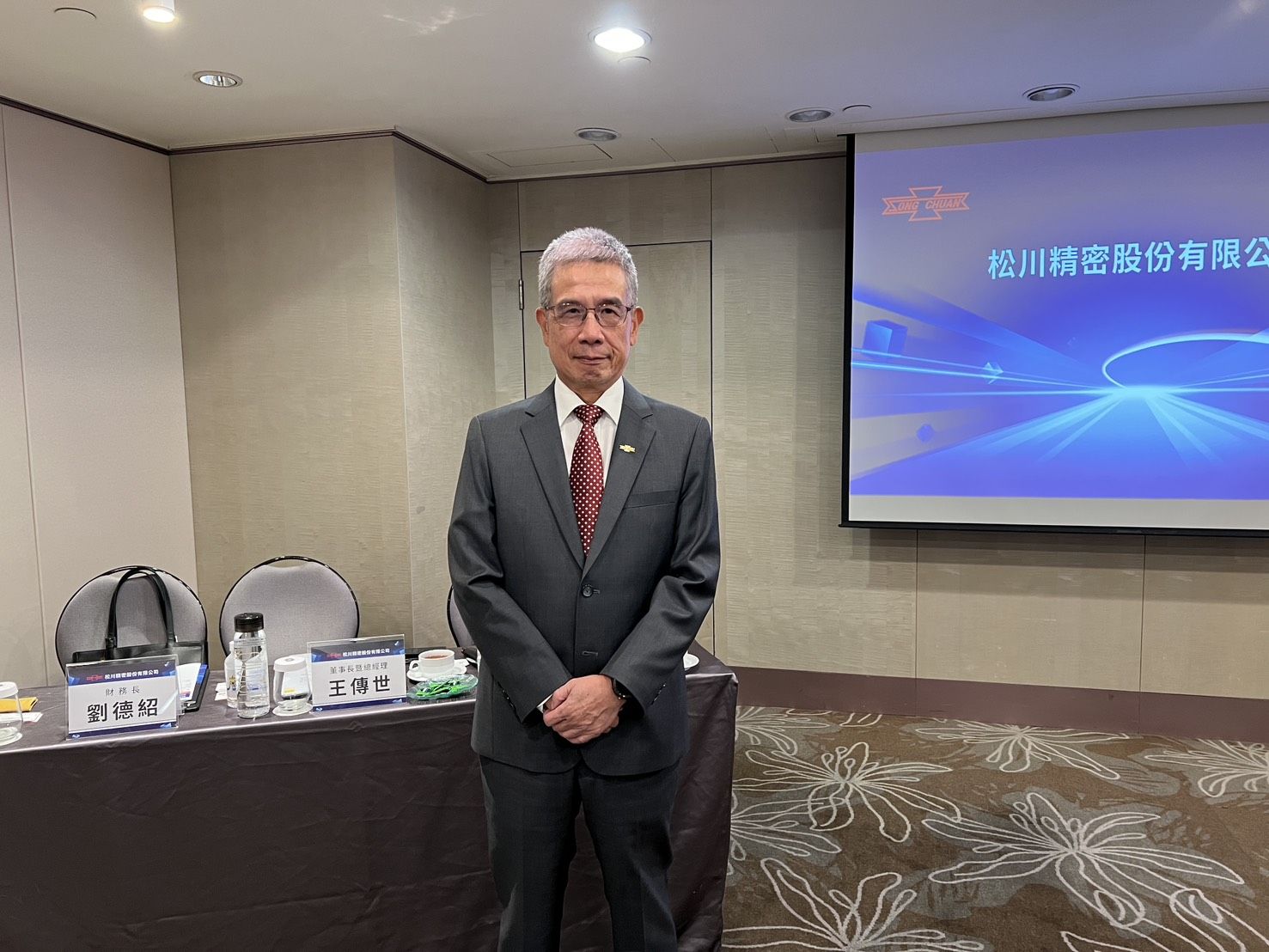 ▲▼松川精密董事長王傳世。（圖／記者高兆麟攝）