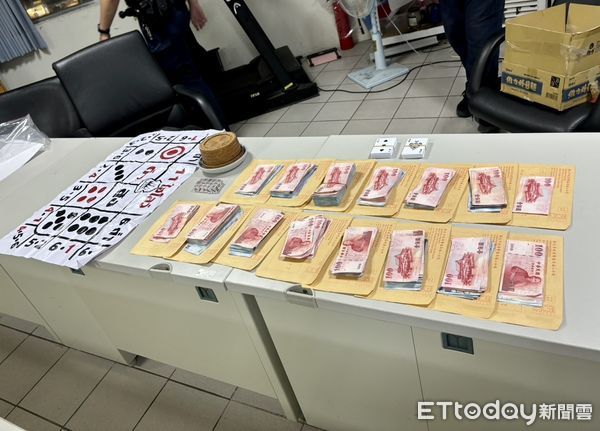 ▲▼泰國移工揪團打「籐球」卻聚眾賭博，海山警方逮捕14人查扣賭資28萬             。（圖／記者陳以昇翻攝）