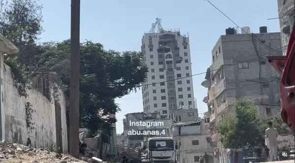 ▲▼加薩最高樓遭以軍炸毀。（圖／翻攝Instagram）