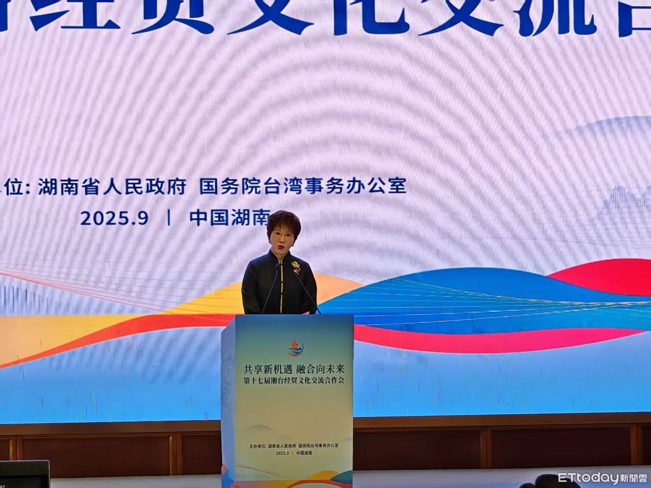  洪秀柱出席湘台會籲「兩岸互信合作」：必能跨越任何困難與挑戰