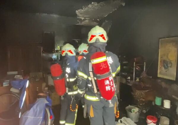 ▲北斗大新路民宅火警，男子明顯死亡。（圖／民眾提供）