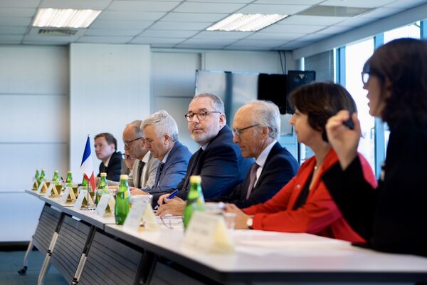 ▲▼法參議院友台小組訪民進黨，聚焦高科技及經貿合作。徐國勇感謝法國力挺台灣國際參與，盼台法互訪更熱絡。（圖／民進黨提供）