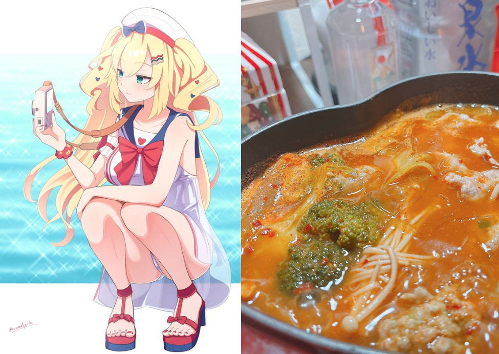 ▲▼hololive哈洽馬胡鬧料理最終回。（圖／翻攝自X／@akaihaato）