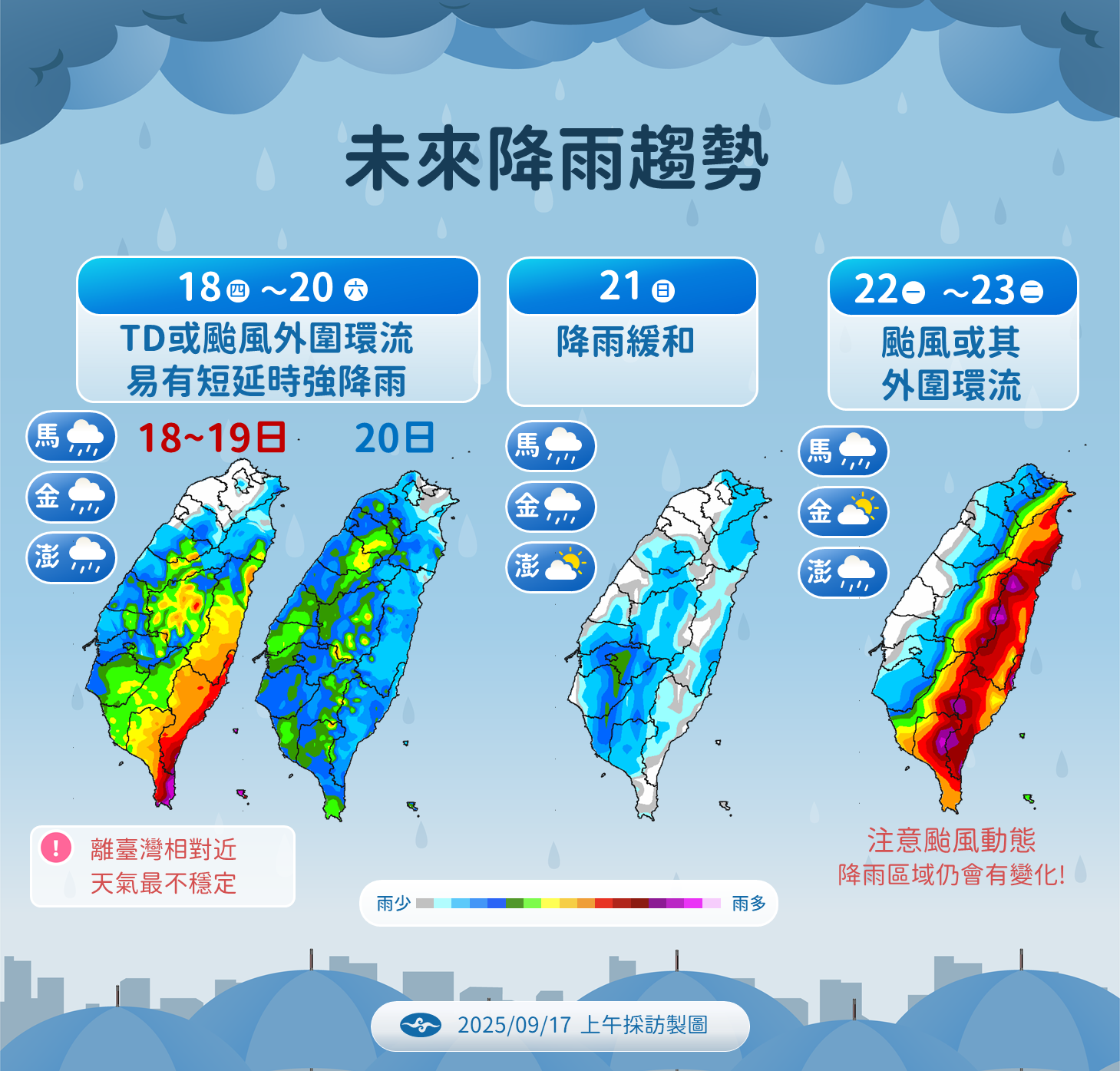 ▲▼未來一周天氣。（圖／氣象署提供）