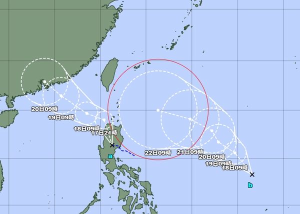 ▲▼又有新的熱帶低壓生成（右下），最快24小時增強為颱風。（圖／翻攝日本氣象廳）