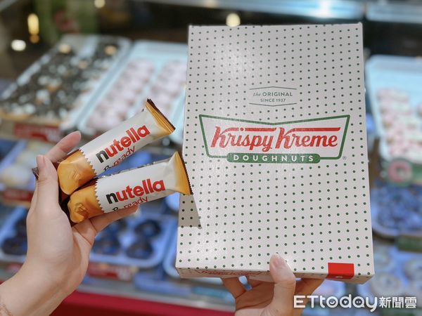 ▲▼「Krispy Kreme」首度找來「NUTELLA&reg;能多益」合作推出全新聯名「榛心濃濃」。（圖／記者蕭筠攝）