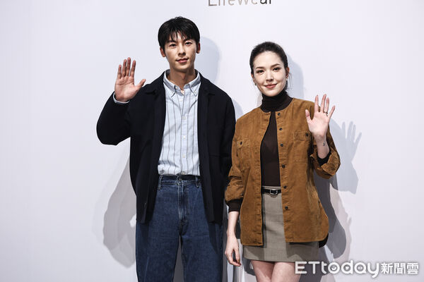 ▲許光漢、許瑋甯出席UNIQLO秋冬品牌活動。（圖／記者林敬旻攝）