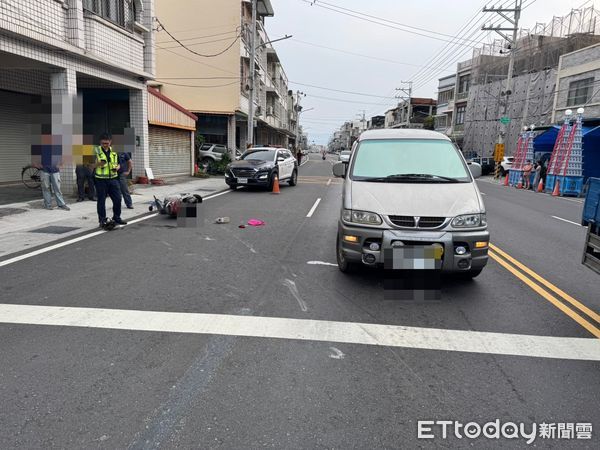 ▲楊姓女子不明原因摔車，傷勢過重搶救後不治。（圖／記者許宥孺翻攝）