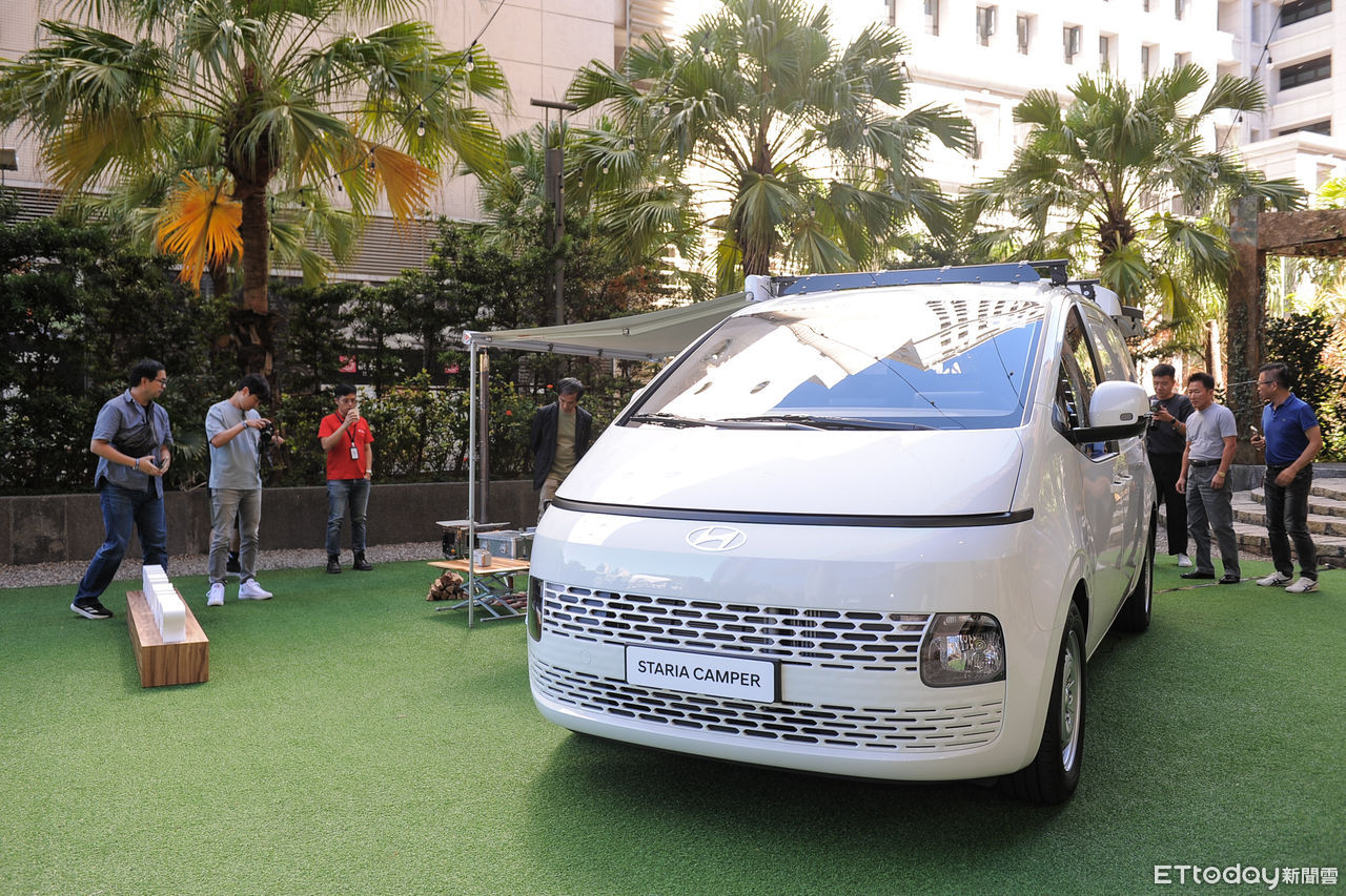 ▲Staria Van 3人座貨車、Staria Camper露營車。（圖／記者林鼎智攝）