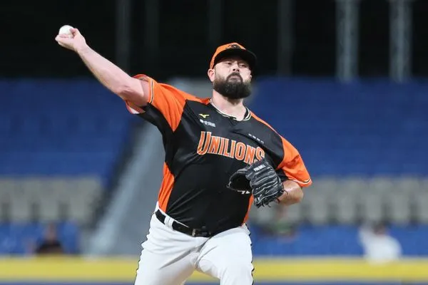 ▲獅帝芬、林佳緯。（圖／統一獅提供）