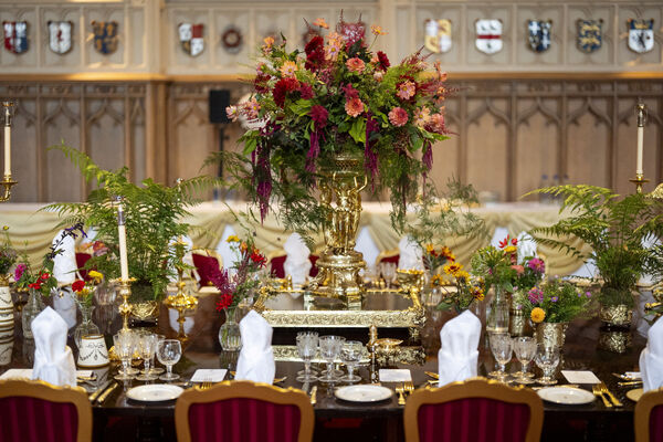 ▲▼美國總統川普前往英國進行國是訪問。英國國王查爾斯三世在溫莎城堡（Windsor Castle）舉行國宴款待。（圖／路透）