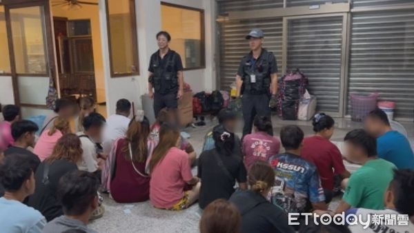 ▲▼宜蘭地檢署近日破獲一起大型非法仲介案，查獲逾期停留並非法工作的泰籍人士57人           。（圖／記者游芳男翻攝）