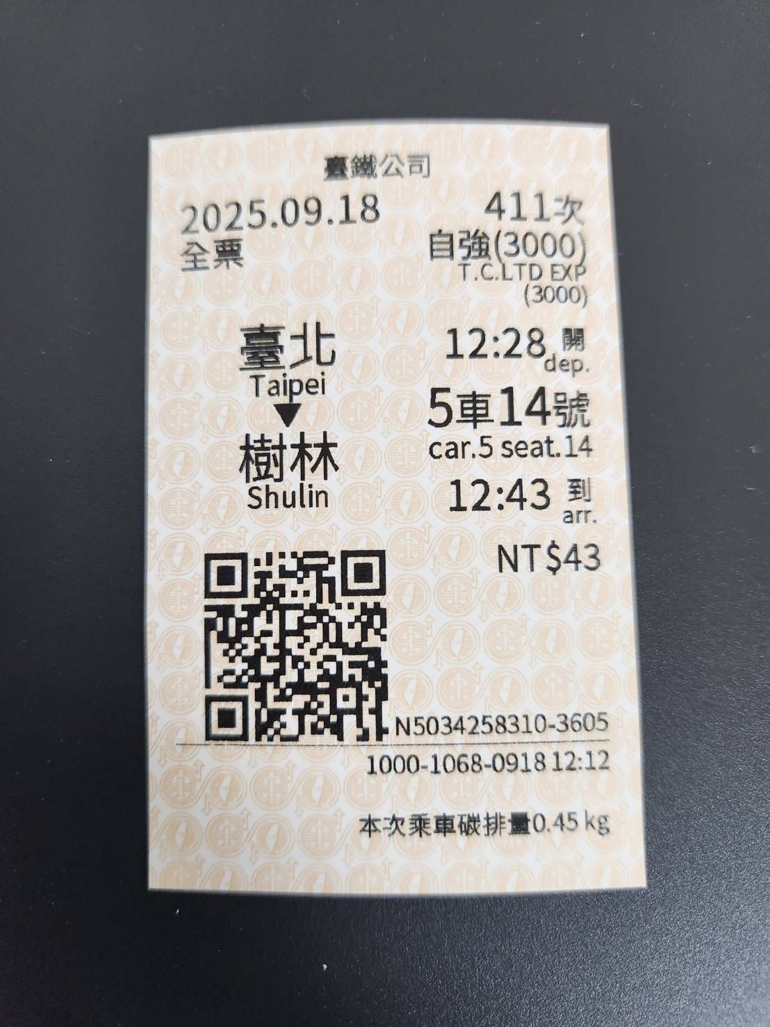 ▲▼台鐵車票揭露碳足跡。（圖／台鐵提供）