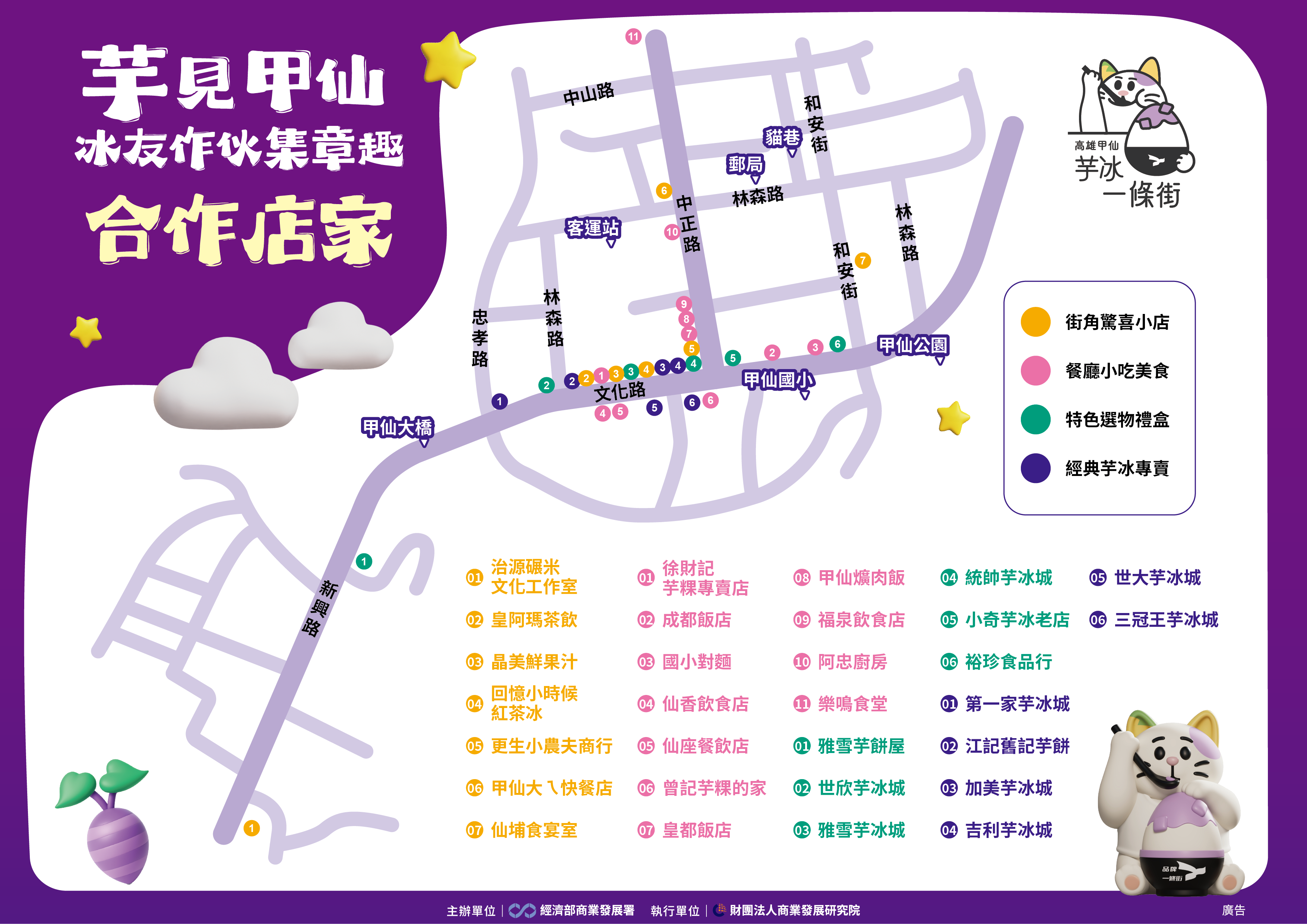 ▲▼甲仙芋冰一條街。（圖／記者許宥孺翻攝）