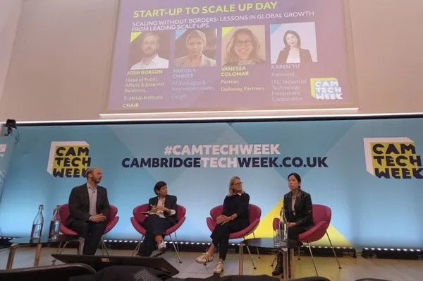 ▲AI與Deep Tech熱潮延燒　工研院創新公司總經理余宛如獲邀劍橋科技週大使。（圖／記者陳弘修翻攝）