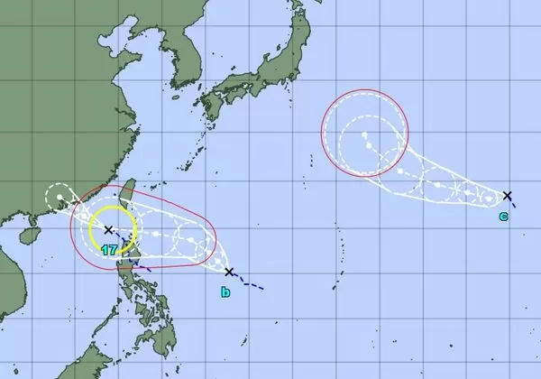 ▲▼颱風「米塔」生成。（圖／翻攝日本氣象廳）