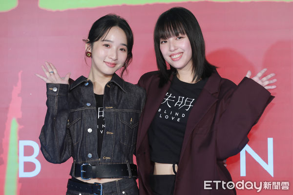 ▲▼《失明》首映記者會-李沐、王渝萱。（圖／記者周宸亘攝）
