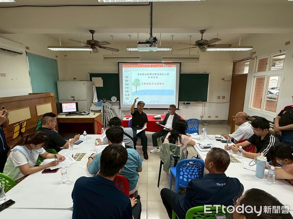 ▲立法委員丁學忠、張嘉郡今日上午邀集國教署長彭富源、縣政府及地方民代針對學校災後復建工程進行會勘。（圖／記者游瓊華翻攝）