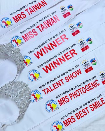 ▲中信啦啦隊曼容奪「2025世界自由小姐」冠軍　與許棠樂包辦雙料后冠。（圖／中信兄弟提供）