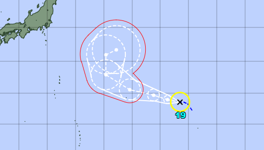 ▲▼颱風「浣熊」生成。（圖／翻攝日本氣象廳）