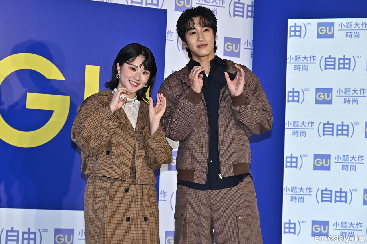 ▲▼婁峻碩、焦凡凡出席GU 2025秋冬展示會。（圖／記者李毓康攝）