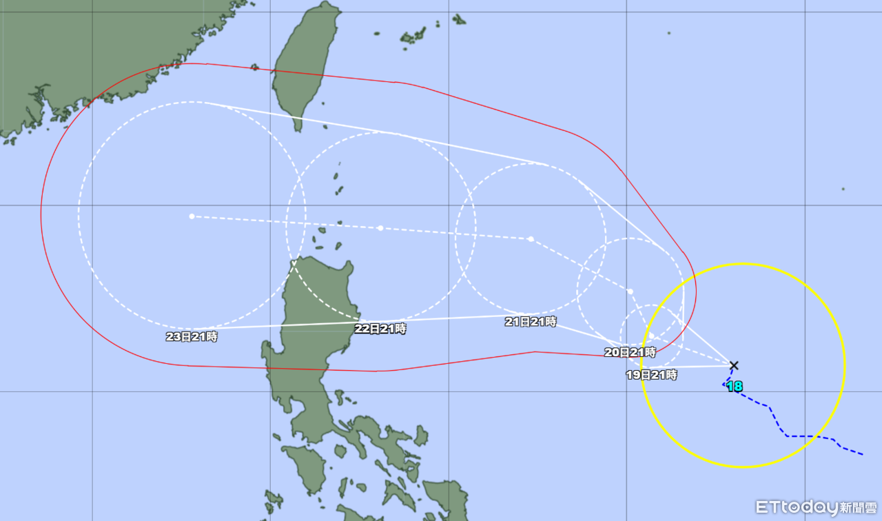 ▲▼樺加沙颱風生成。（圖／取自日本氣象廳網站）