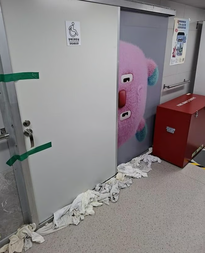 ▲▼南韓首爾「漢江水上巴士」廁所排水管異常,屎水狂湧。(圖/翻攝自韓網)